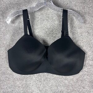 Cacique Black Lightly Lined T-Shirt No-Wire Wireless Bra 42DD